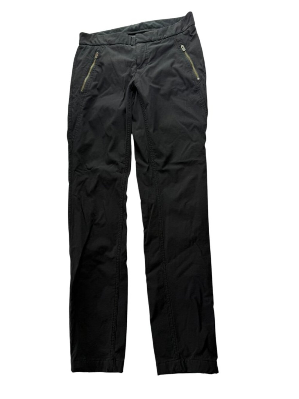 ATHLETA Black Sweatpants Joggers.  Black. Zippered Pockets.  Size Women's 8
